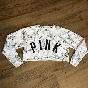 Victoria's Secret PINK Rare Marble Crop Top